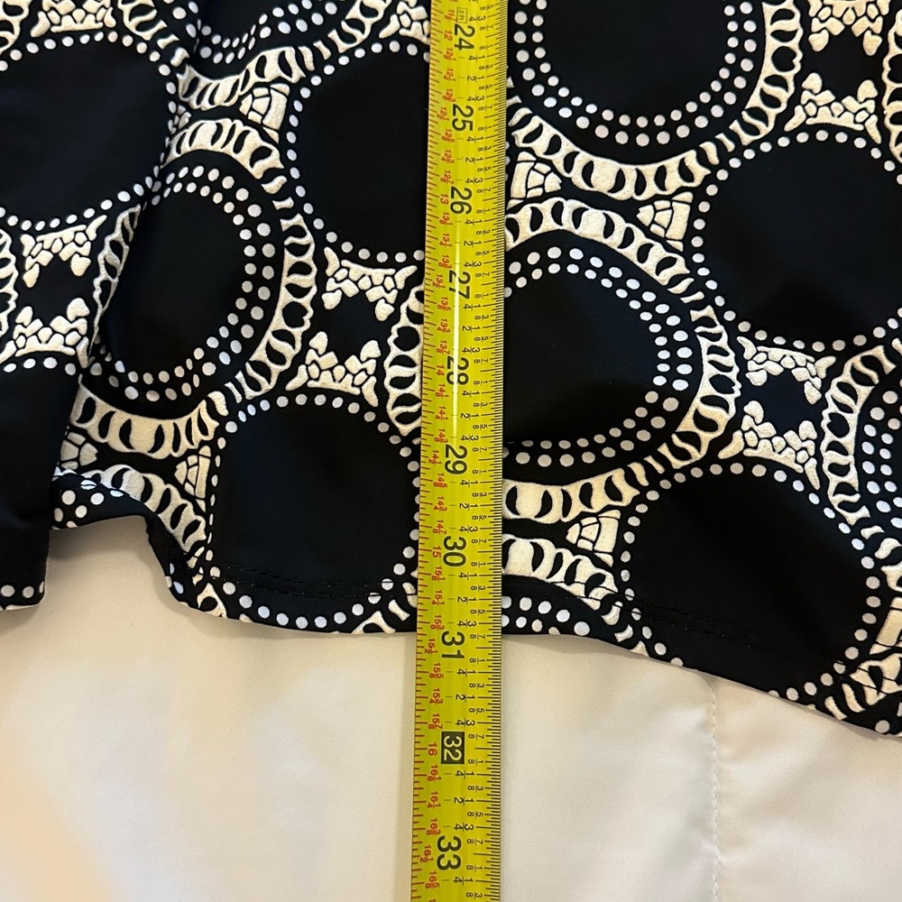 Camille & Co. Black and White Asymmetrical Sundress with Scoop Neck - Picture 3 of 7